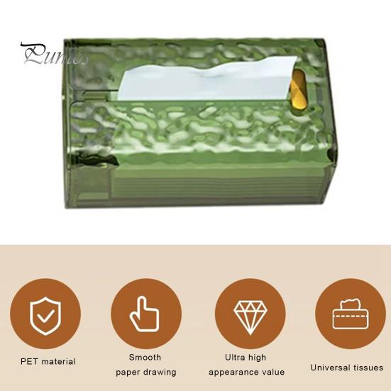 Tissue Box Wall-Mounted Tissue Storage Box Self-Adhesive Strong Load-Bearing Capacity Paper Towel Holder for Home