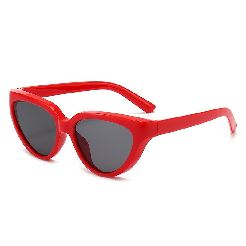 JYL TS Polygon Cat Eye Glasses Blue Light Blocking For Plain Vision M5342 A-2222 темный ярко-