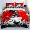 3D Anime Chainsaw Man Denji Beding Set Carton Warm Comforter Soft Duvet Cover Bed Linen Set Comfortable Quilt Cover Pilowcase King Quen Sized
