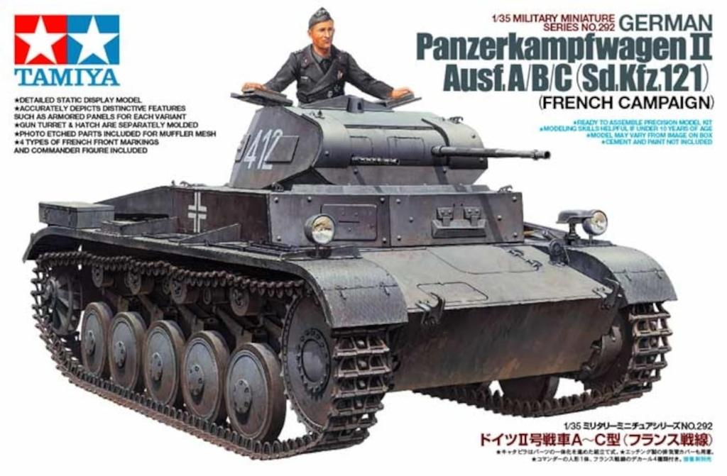 Tamiya Military Miniature Series 292 German Army Panzer II French Front Plastic Model Kit 35292 1/35 No. Ausf. A-C