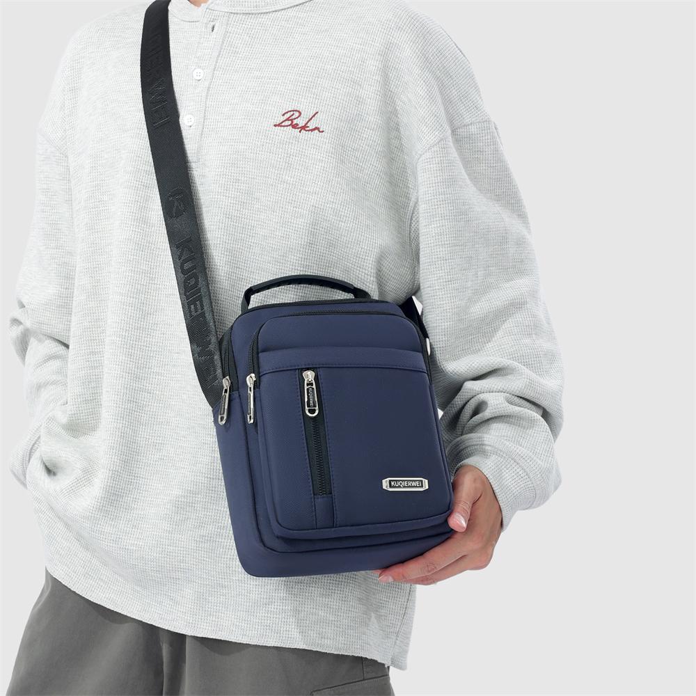 Mens Oxford Crossbody Bag Waterproof Small Shoulder Satchel Business Travel Messenger Purse