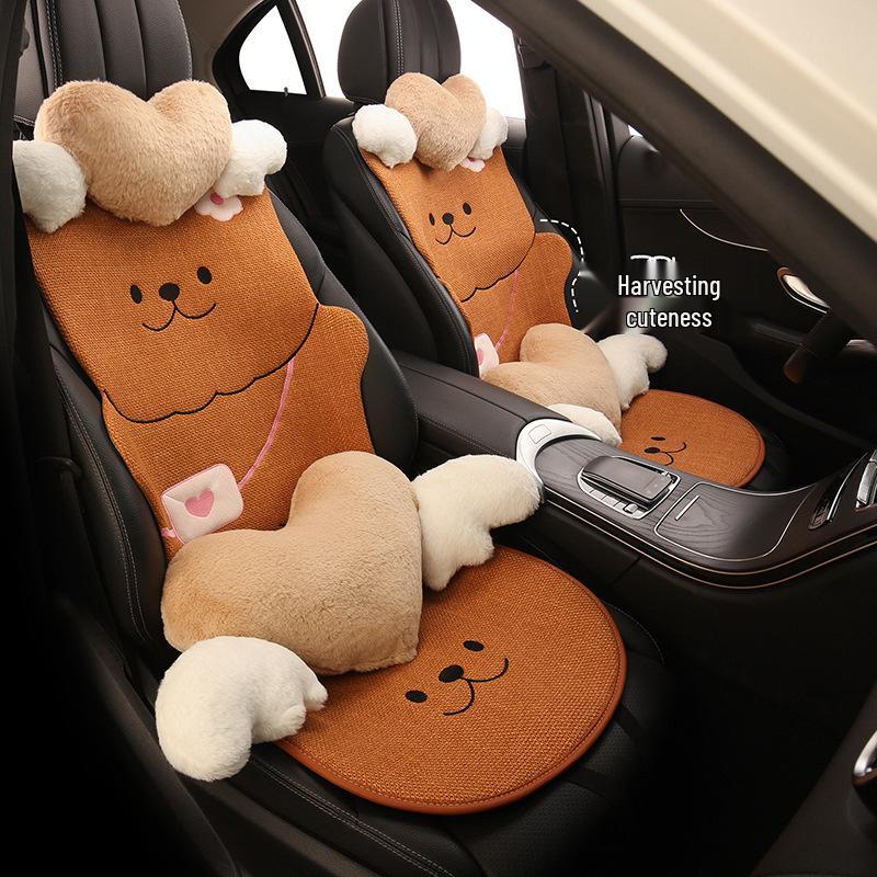 Süßes Cartoon-Bären-Autositzkissen & Universeller Rucksack für BYD Seal 05