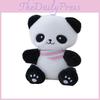 Cute Panda Plush Keychain Toy Soft Pp Cotton Stuffed Animal For Backpacks