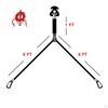 VVConfiguration Tow Harness Braided Polyester Rope Stainless Steel Hooks Towing Strap