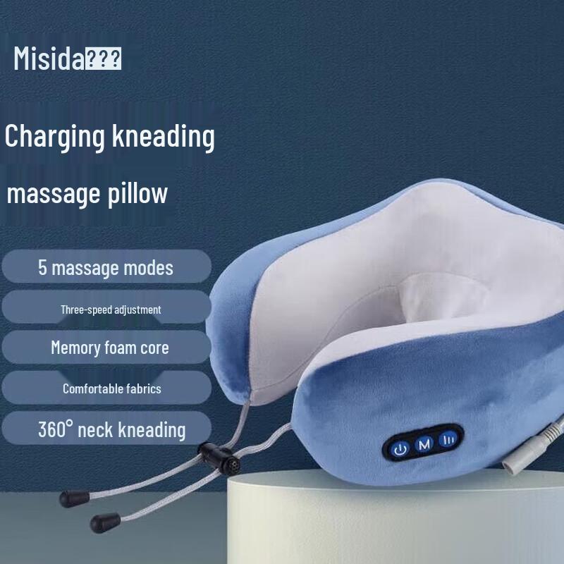 Misida Portable Travel Neck Massage Pillow