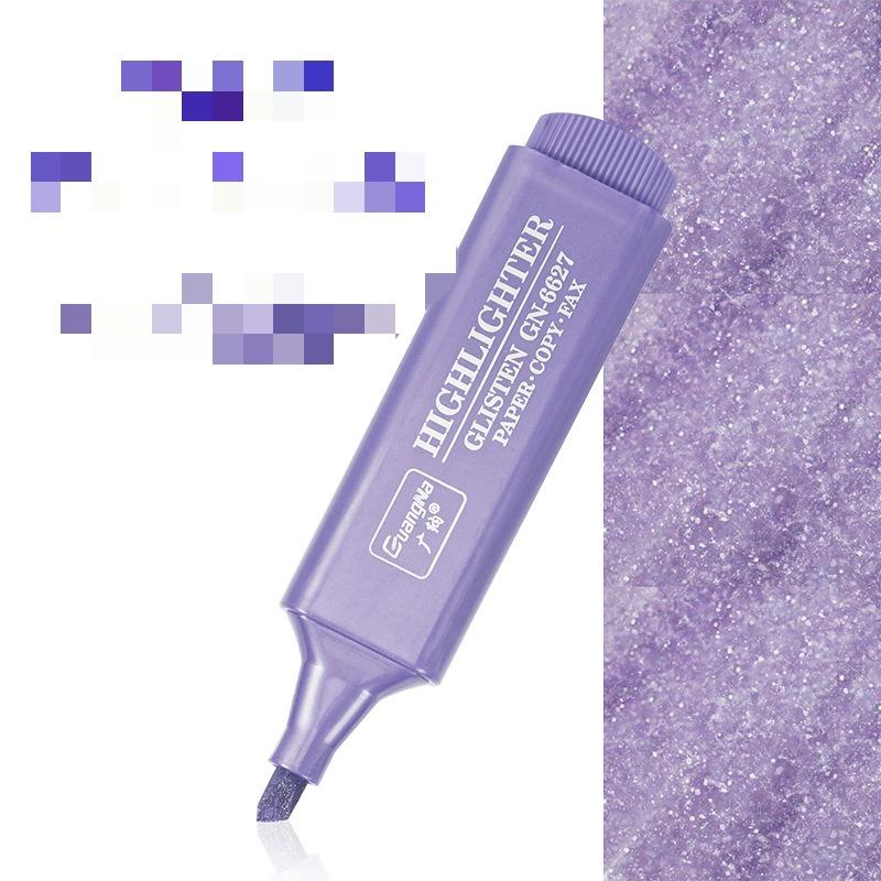 Haile 8ks/sada metalických zvýrazňovačů Morandi zlatý prášek třpytivý zvýrazňovač markery pro poznámky deník graffiti pero papírnictví