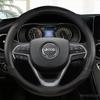 Carbon Fiber Leather Car Steering Wheel Cover for Jeep Grand Cherokee ZJ WJ WK WK2 WL 1993- 38cm Auto Interior Accessories