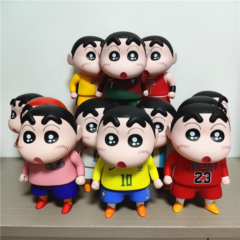 Adorable Pvc Action Figure Crayon Shin-chan Cosplay Soccer Basketball Stars Collectible Toy