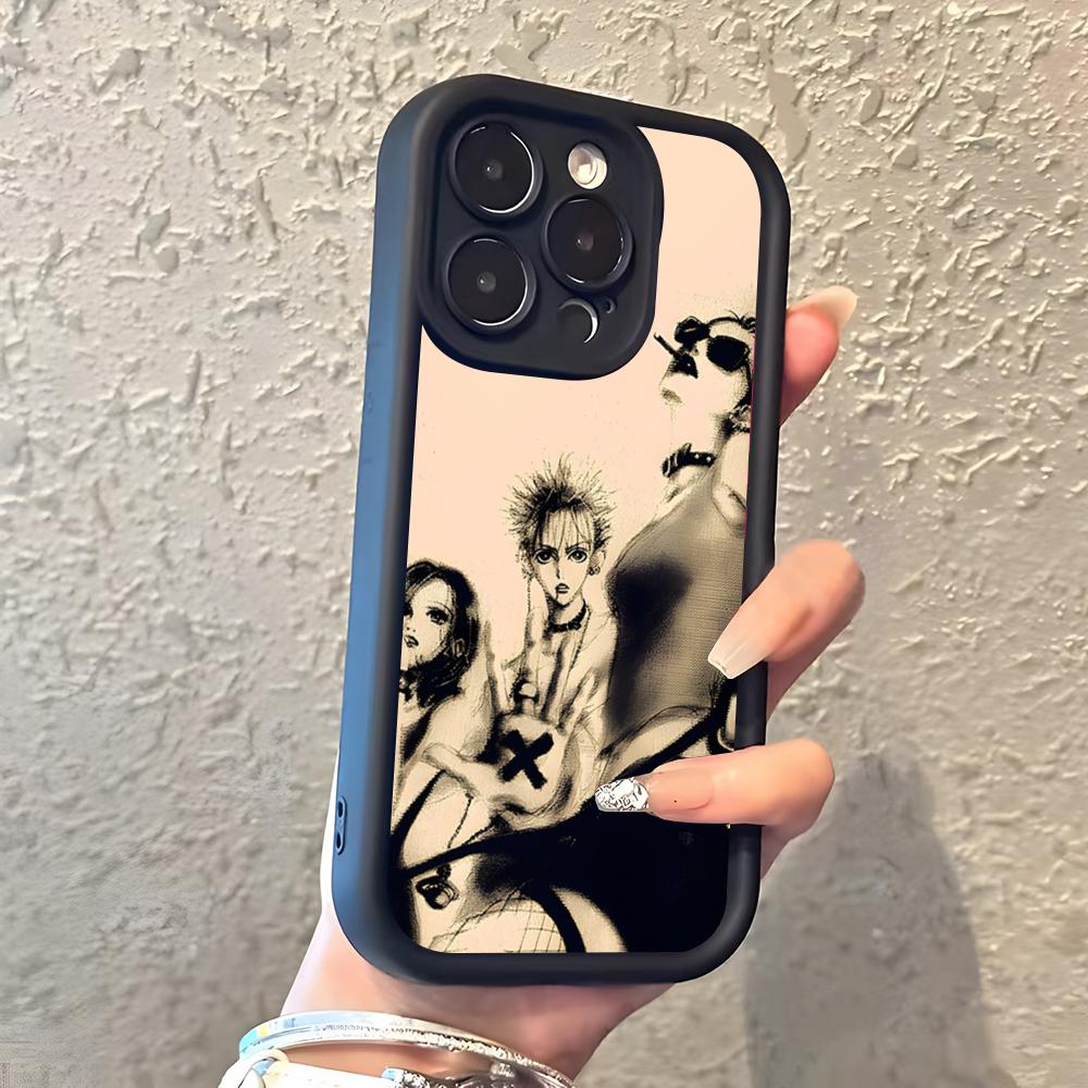 Japanese Classic Anime NANA Phone Case For IPhone 17 Pro Max 16 15 14 Pro Max IPhone 13 Pro Max 11 Plus Silicone Cover