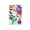 Cute Halloween Window Stickers Witch Bat Pumpkin Skull Self-adhesive Stickers  Home Decoration