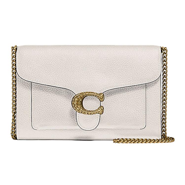 

Новая кожаная сумка через плечо COACH Tabby, сумка кроссбоди женская белая 79438-B4HA 20.1*6.1*13.0CM