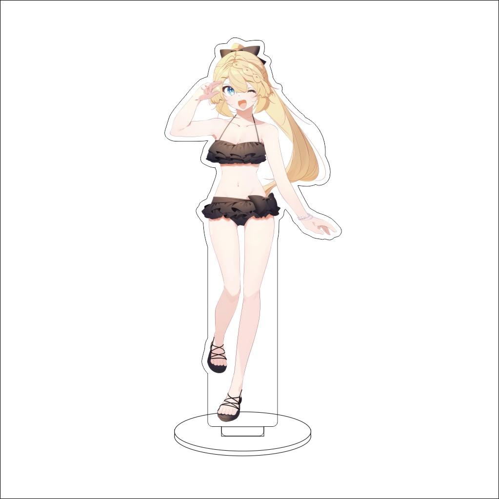 16CM Anime Cosplay Acrylic Stand Ornaments Azusa Falufal Sharula Haruka Flattelude Figure Stand Halloween Gifts