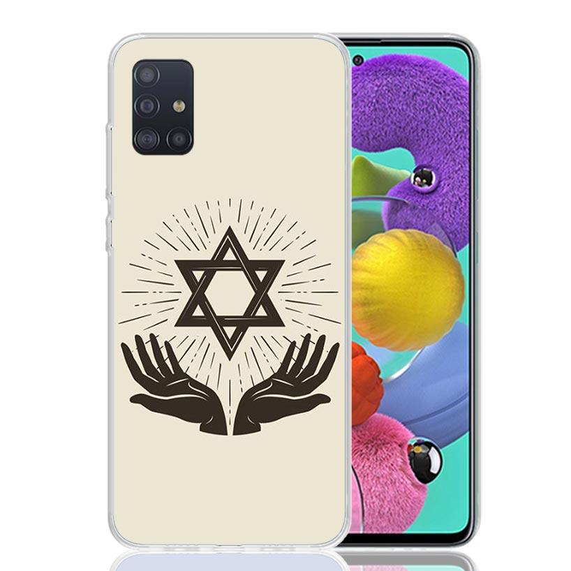 David Jewish Star Symbol Phone Case For Samsung Galaxy A52 A32 A22 A12 A02S A50S A30S A51 A31 AA71 Note 20 Ultra 10 S10 Plus Gal