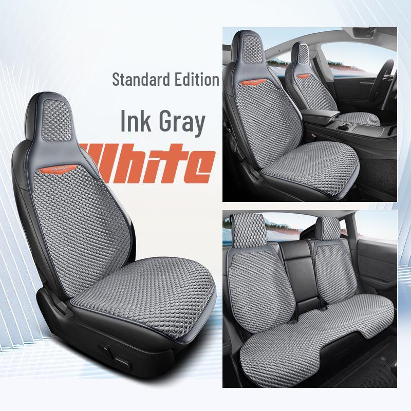 Universal Four-Season Car Seat Cushion: New Energy One-Piece Saddle Cover with Half-Wrap Design