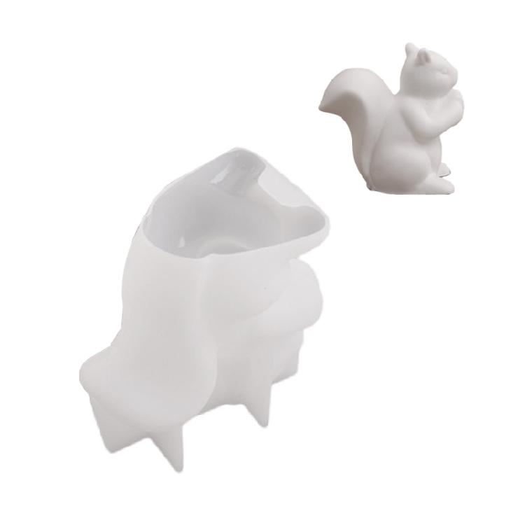 Multi Purpose Silicone Mold Portable Silicone Squirrel Basket Mold For Artistic Resin And Plaster Crafting