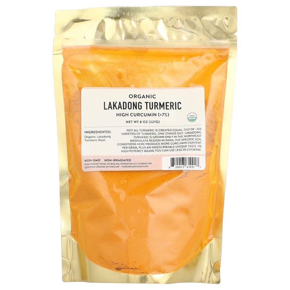Pure Indian Foods Lakadong Turmeric Powder, 227g (8oz)