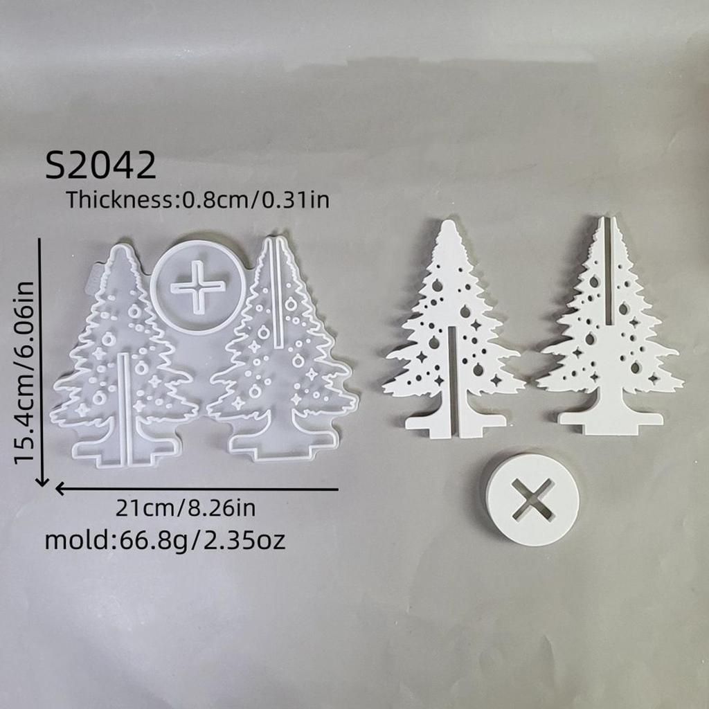 Christmas Resin Molds Christmas Tree Candle Making Molds Reusable Crafting Tools For Epoxy Resin Plaster Soap Making Art