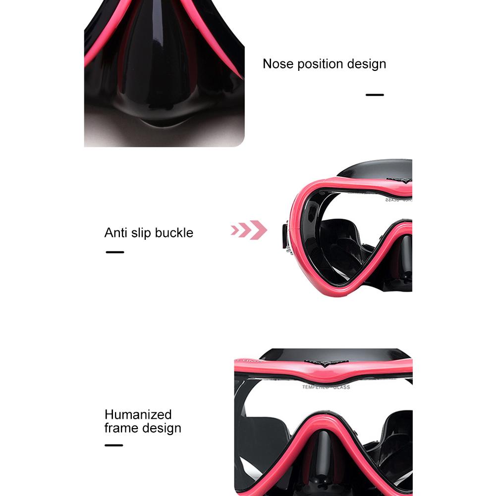 Professional Scuba Diving Mask HD Anti-fog Adult Diving Glasses Waterproof Snorkeling Swimming Goggles for Men Women Water Sport