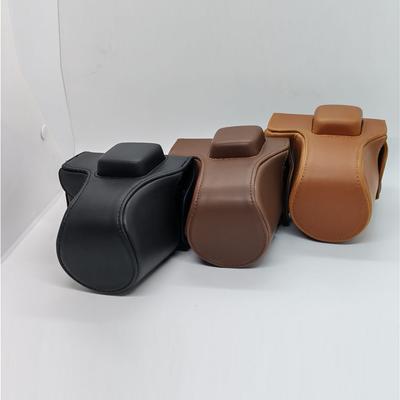 PU Leather Camera Case Bag For Olympus EPL3 EPM1 E-PL3 E-PM1 Cover With Strap