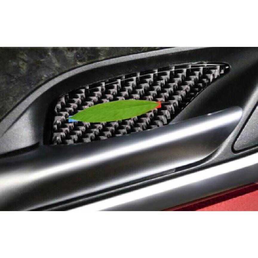 For BMW 5 Series G30 2018- Real Carbon Fiber Interior Door Bowl Cover Trim