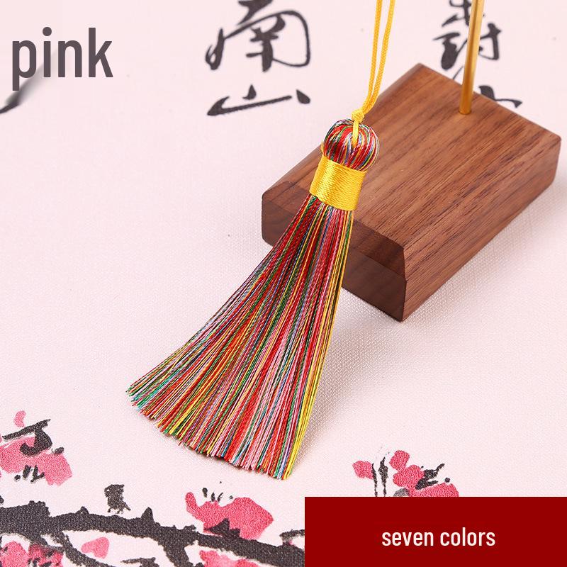 8cm Short Tassel Pendant USB Drive - 32 Colors Ice Silk Bookmark