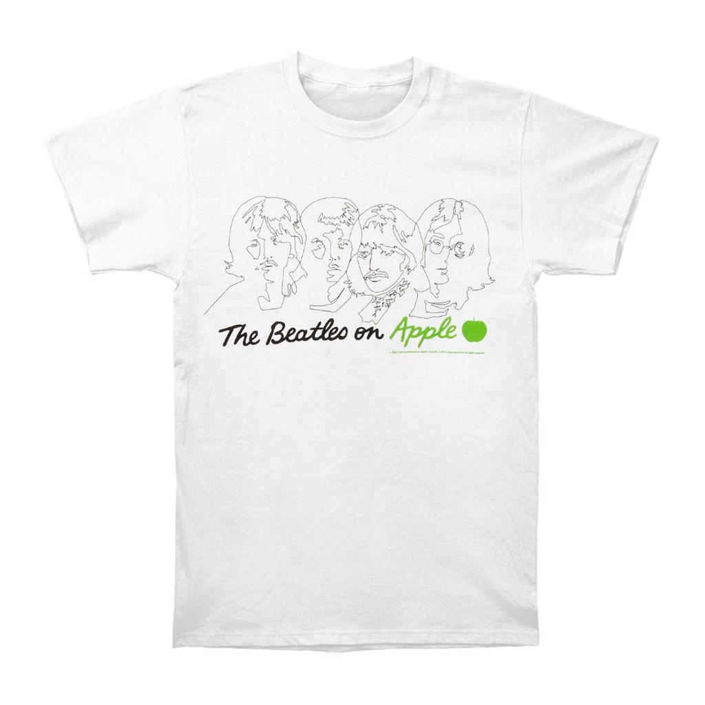 The Beatles Unisex Adult On Apple Back Print T-Shirt