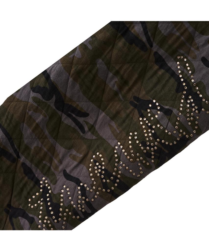 TUEWID Gauze Cotton Wadding Pants In Camoflage