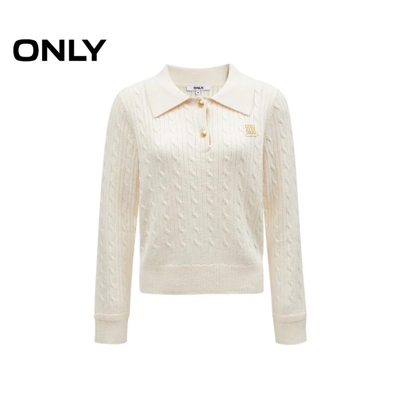 ONLY Women's Collegiate Wool-Blend Pullover Sweater