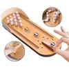Tafelblad Mini Bowling Spel Houten Bord Arcade Schieten Kantoor Bureau Stressverlichting Vingerspeelgoed Leuke Cadeaus voor Mannen Vrouwen Kinderen