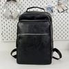 Schoolbag New PU Leather Waterproof Men's Backpack Large Capacity Casual Business Computer Bag Men's Bag Trendy Cool Student School Bag