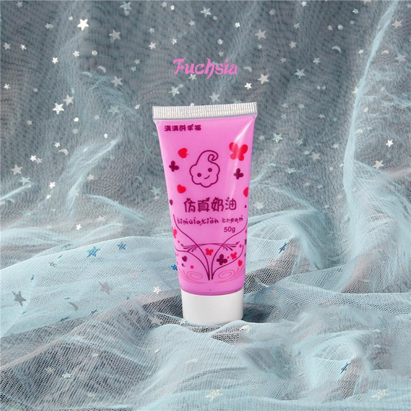 1Pcs (50Ml) Resin Diy Fake Whipped Cream Clay Simulation Cream Gel Antifreeze Mobile Shell Beauty Diy Craft Soft Clay Decoration