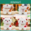Lucky Cat Plush Toy With Pp Cotton Filling For Desk Decor And Gift For All Ages