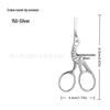 Stainless Steel Eyebrow & Nose Hair Trimmer Scissors with Round Head