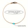 Fashionable Retro Turquoise Beaded Short Neck Fitting Women's Necklace, Versatile for Daily Use