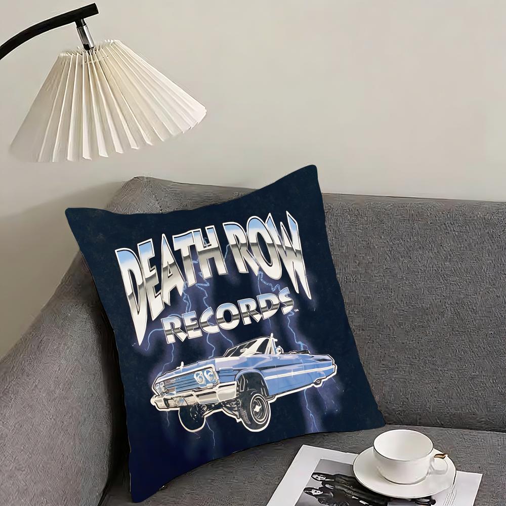 D-Death Row R-Record Record Label Cushion Cover Pillowcase Ultra Soft Skin Friendly Fabric Cloud Like Comfort & Concealed Zipper
