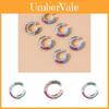 Trendy Colorful Rhinestone Alloy Ear Cuffs Chic Metal Earrings For Women