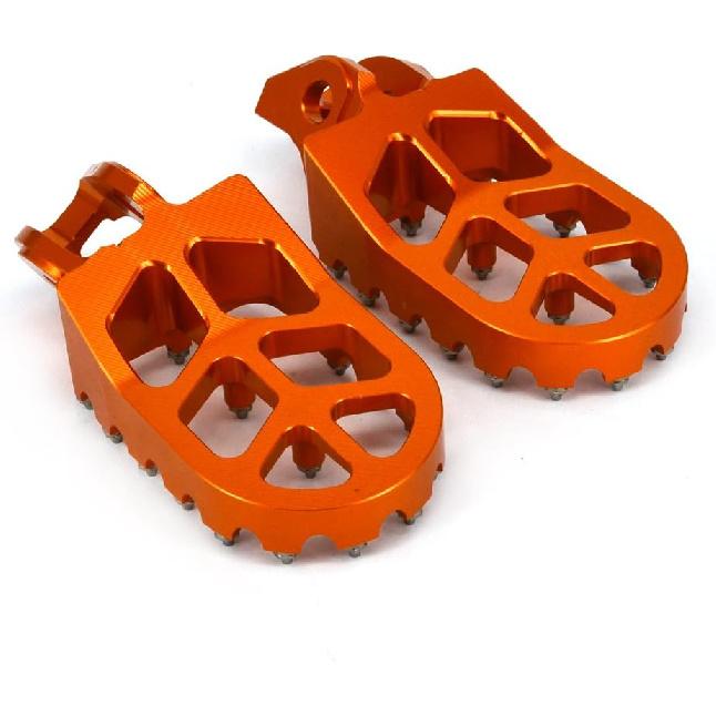 CNC T7 7075 Aluminum MX Foot Pegs Footpegs Rest Pedals - 16-17 125-300 SX/SX-F EXC/EXC-F XC/XC-F/XC-W TX/FX 16-17 125-400 TC FC TE FE TX