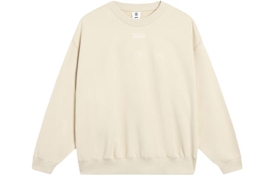 Li Ning Badfive Sweatshirt Men s Light Milk Umber AWDT175-4 L