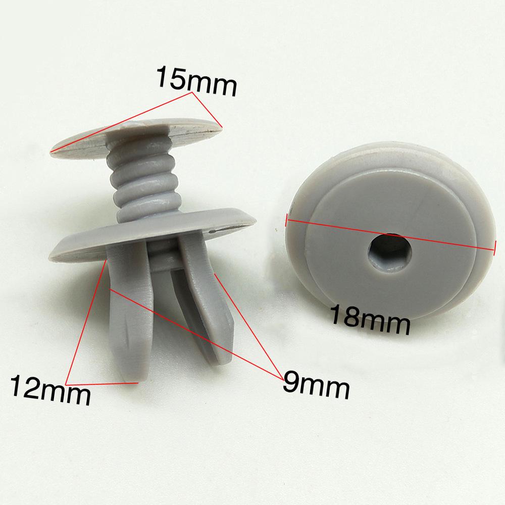 Pack of 100 Hood Insulation Clips for BMW: 1, 3, 5, 6, 7 Series, X1, X3, X5, X6, Z4 (B117)