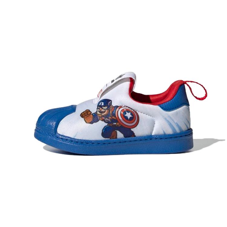 

Adidas Originals SUPERSTAR 360 Breathable Low top Toddler Shoes White Blue Red Infant And Toddler FX4882 24