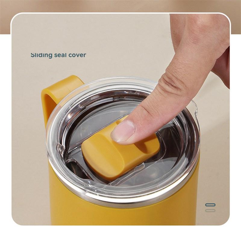 Mâner cu capac Cana din oțel inoxidabil, ceai de după-amiază, ceai cu apă, ceașcă de cafea în stil nordic, birou simplu