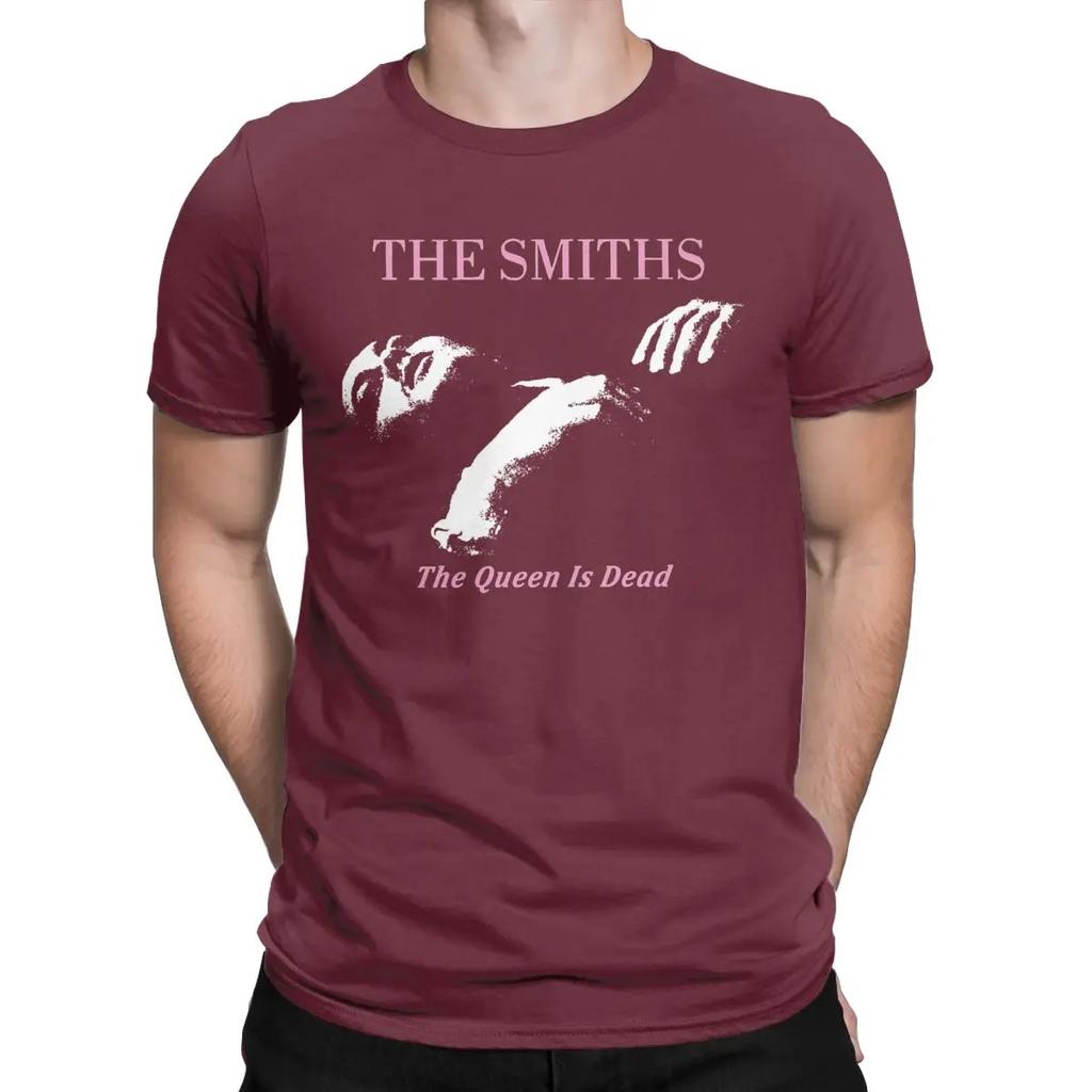 The Smiths The Queen Is Dead T-Shirt Uomo Morrissey Marr Cotone Vintage T-Shirt Girocollo Manica Corta T-Shirt Abbigliamento Festa