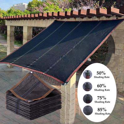 3~12-Pin Schwarzes Schattiergewebe Sonnenschutz Netz Kante mit Ösen, Sonnenschutznetz für Pergola, Pflanzengewächshaus, Gärten, Terrasse, Überdachung
