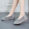 New European and American casual flat-bottomed hollow hole shoes women's summer round head one-pedal loafers lazy shoes