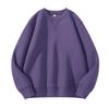 JR Zhenweisi Men's Purple Round Neck Long Sleeve Sweatshirt: Early Autumn Cotton-Feel, Loose Fit, Unisex Style