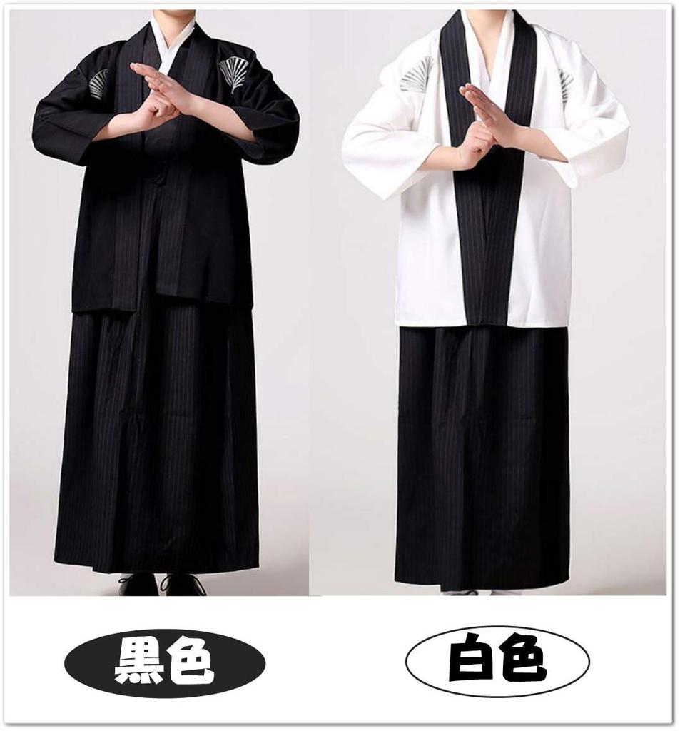 Micopuela Samurai Costume Set for Boys Size Kids' (Black, 140)