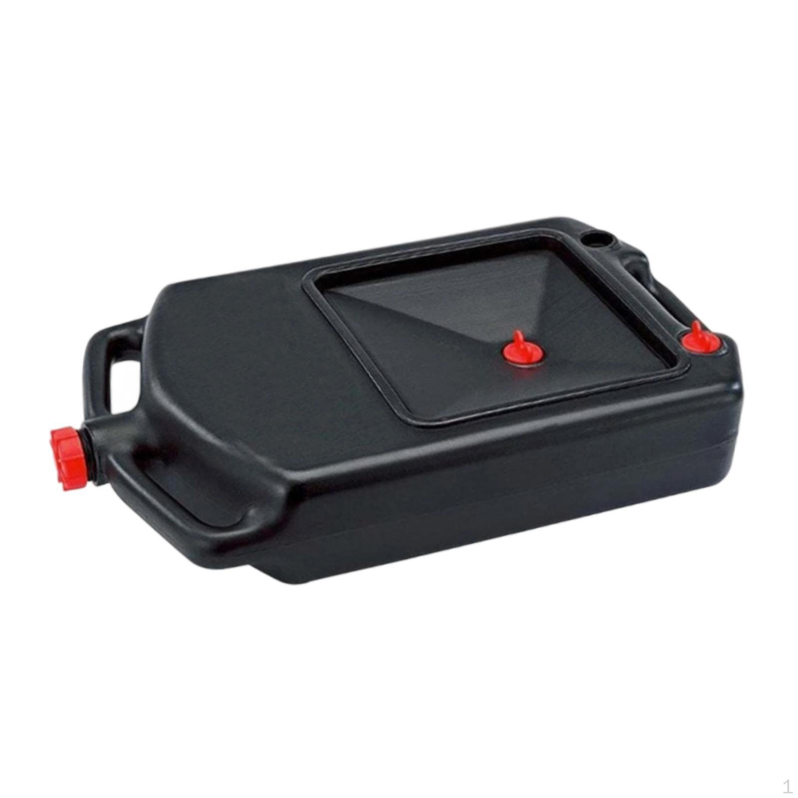 

Oil Drain Container Pan Prevents Spills Leakproof with Handle for RV Automotive