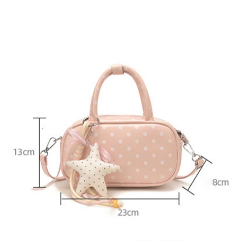 Polka Dot Mini Top-handle Bag Vintage Style Crossbody Underarm Bag Fashion Casual Handbag For Women Daily Commute Shoulder Bag