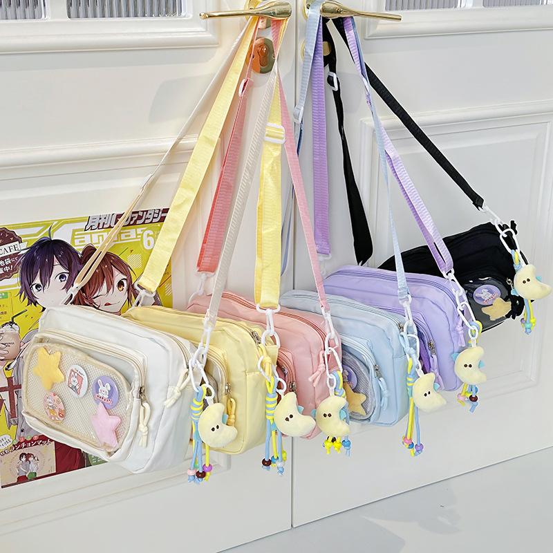Student casual versatile messenger bag Japanese ins two-dimensional small fresh baby bag pain bag trendy fashion shoulder bag