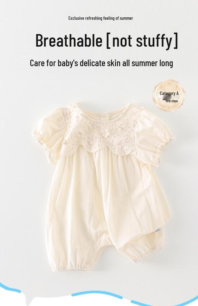 Korean Style Baby Girl Long Sleeve Jumpsuit - Summer 2026 Collection